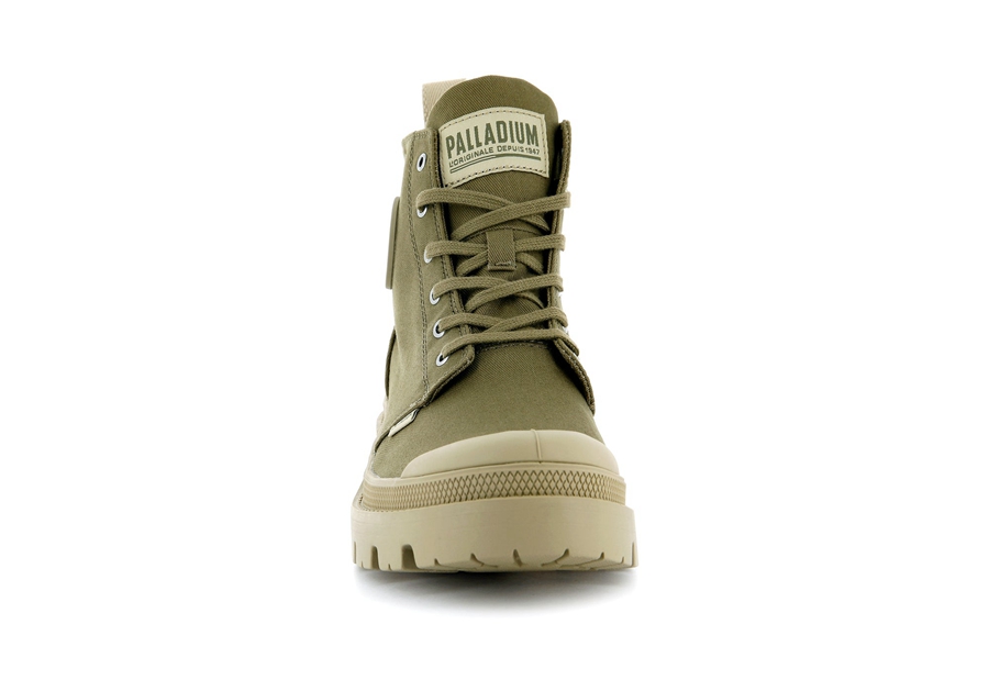 Palladium Pallabase Twill Koyu Yeşil | EEC5230JN