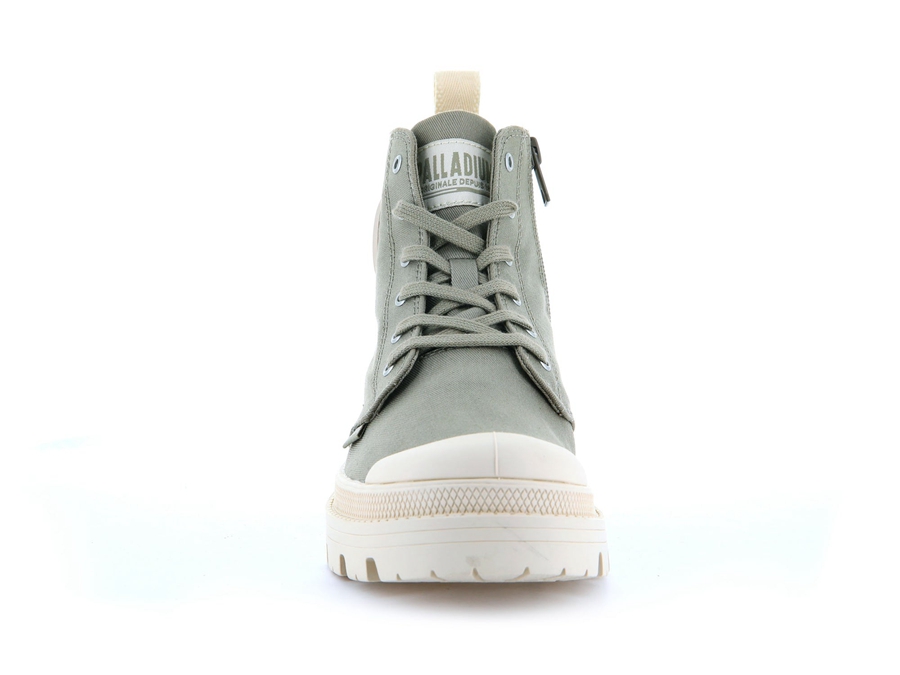 Palladium Pallabase Twill Yeşil Gri | WXT9653GT