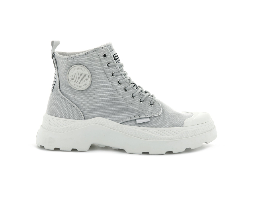 Palladium Pallakix Hi Kanvas Gri | UXG712JG