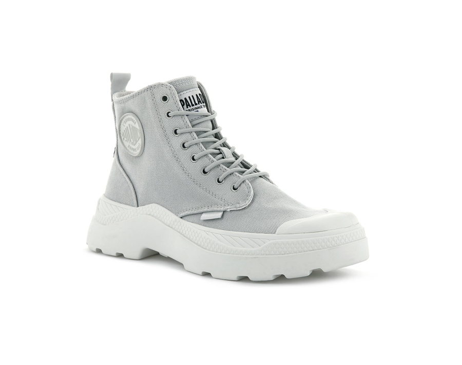 Palladium Pallakix Hi Kanvas Gri | YKH2731DY