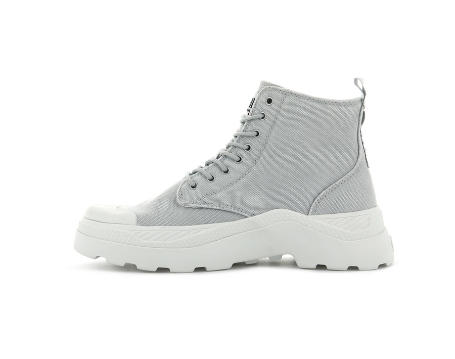 Palladium Pallakix Hi Kanvas Gri | YKH2731DY