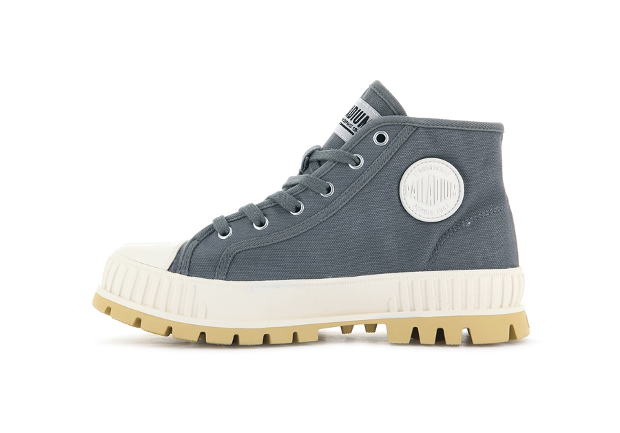 Palladium Pallashock Mid Og Gri | NGO8234AX