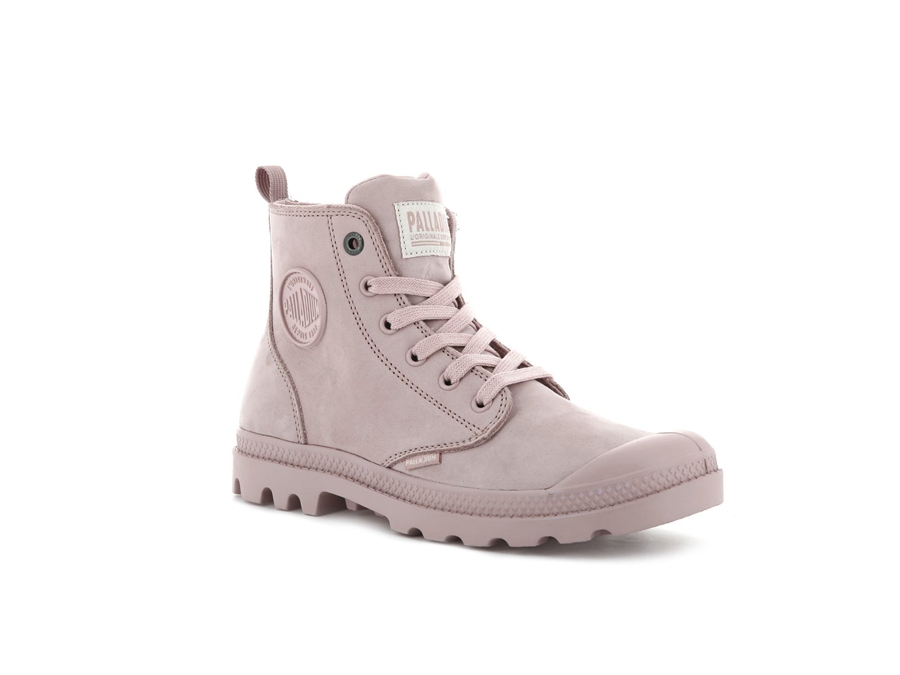 Palladium Pampa Hi Zip Nubuck Pembe | JLO572JI