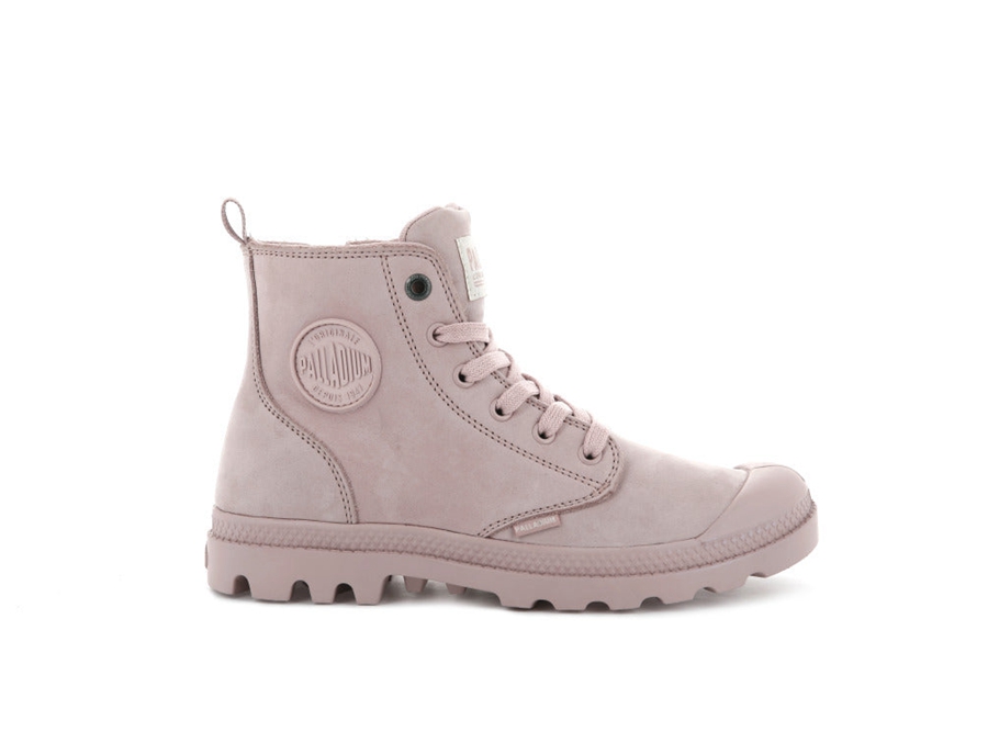 Palladium Pampa Hi Zip Nubuck Pembe | JLO572JI