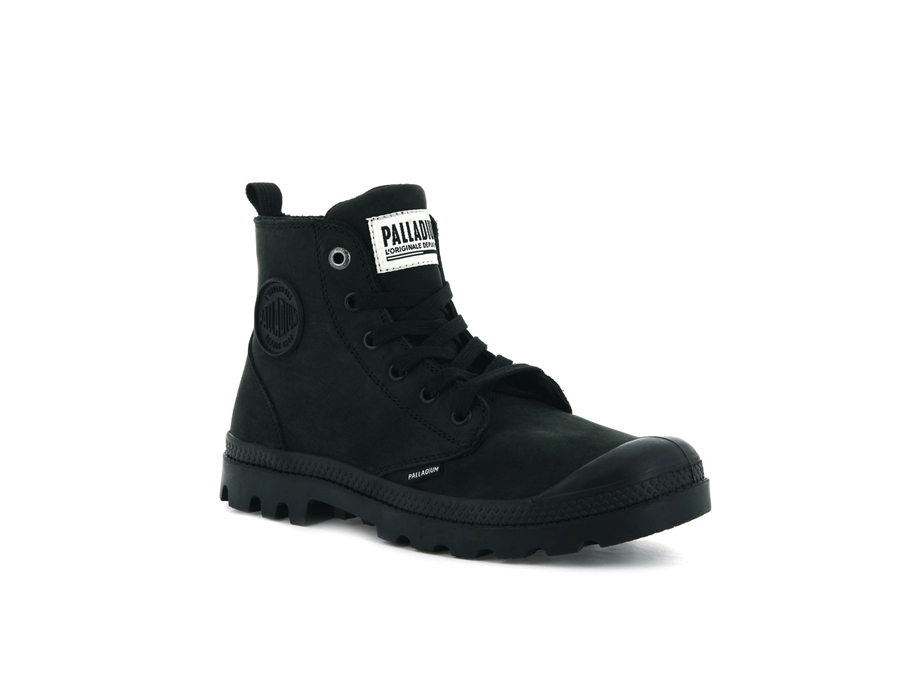 Palladium Pampa Hi Zip Nubuck Siyah | QKB5068FP