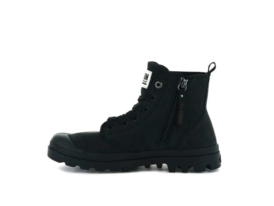 Palladium Pampa Hi Zip Nubuck Siyah | QKB5068FP