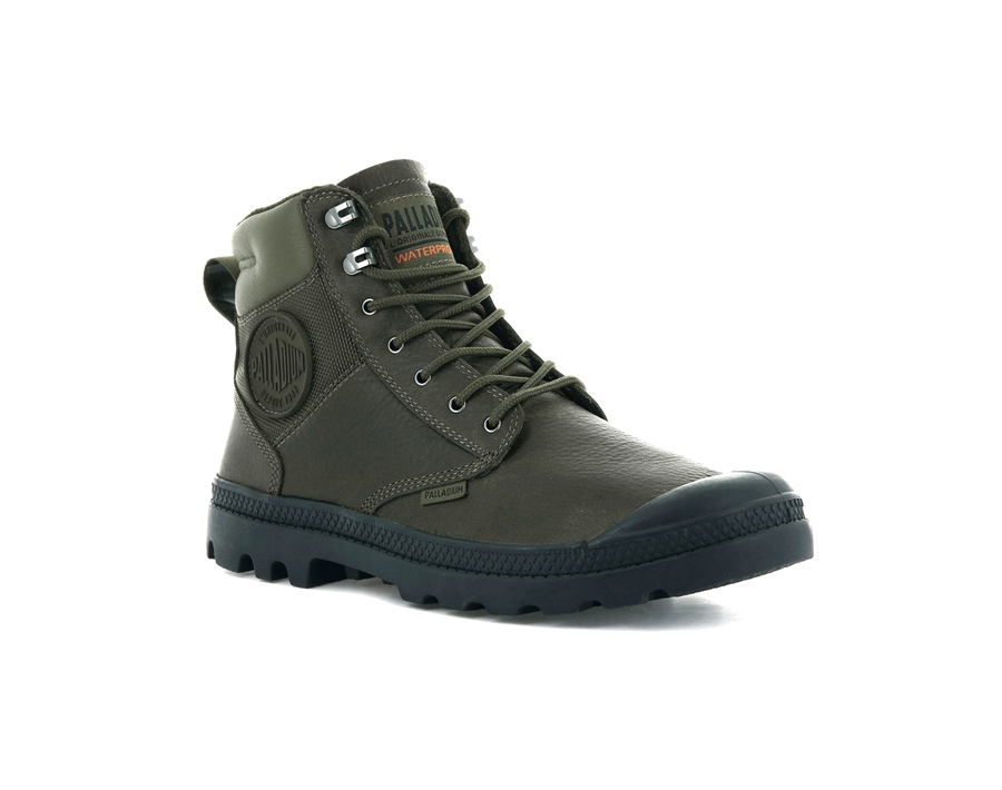 Palladium Pampa Shield Wp+ Lth Zeytin Yeşili | QTJ9232ZE