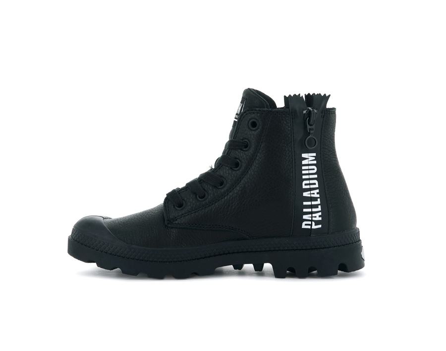 Palladium Pampa Ubn Zips Deri Siyah | RUR318MT