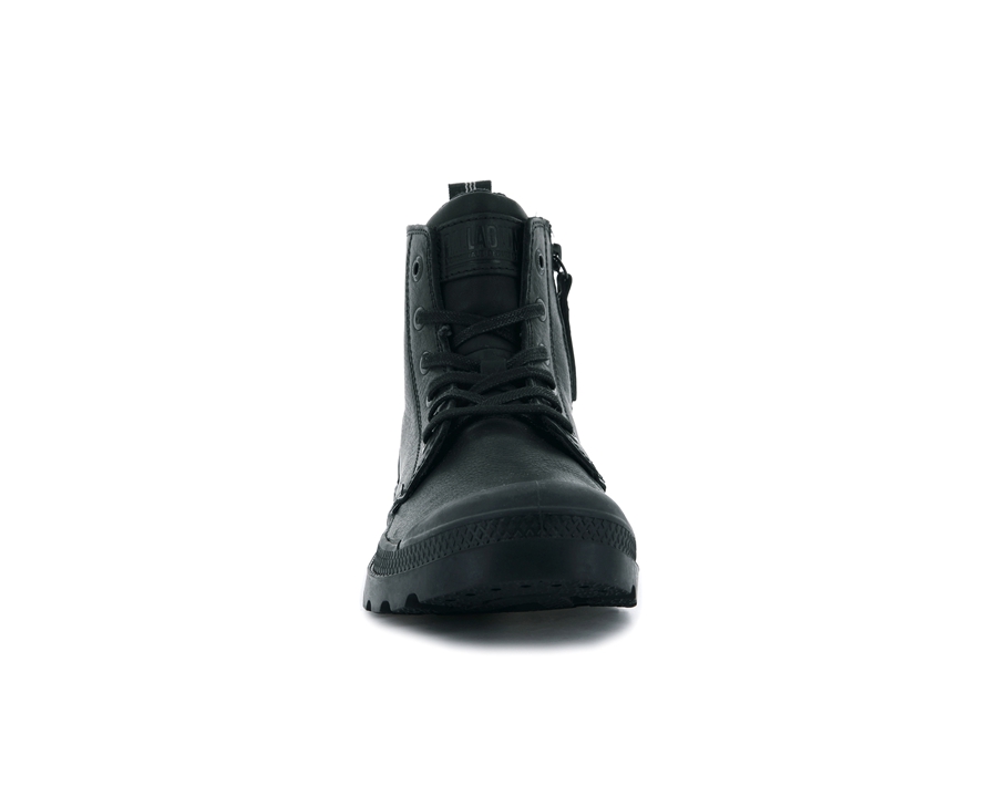 Palladium Pampa Zip Deri Ess Siyah | UZD8651ZH