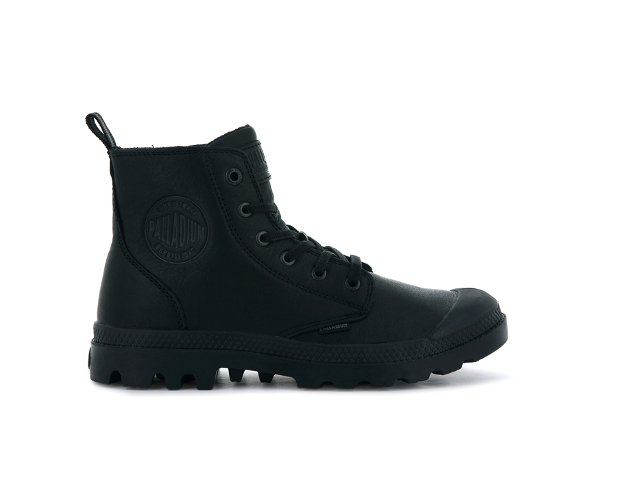 Palladium Pampa Zip Deri Ess Siyah | UZD8651ZH