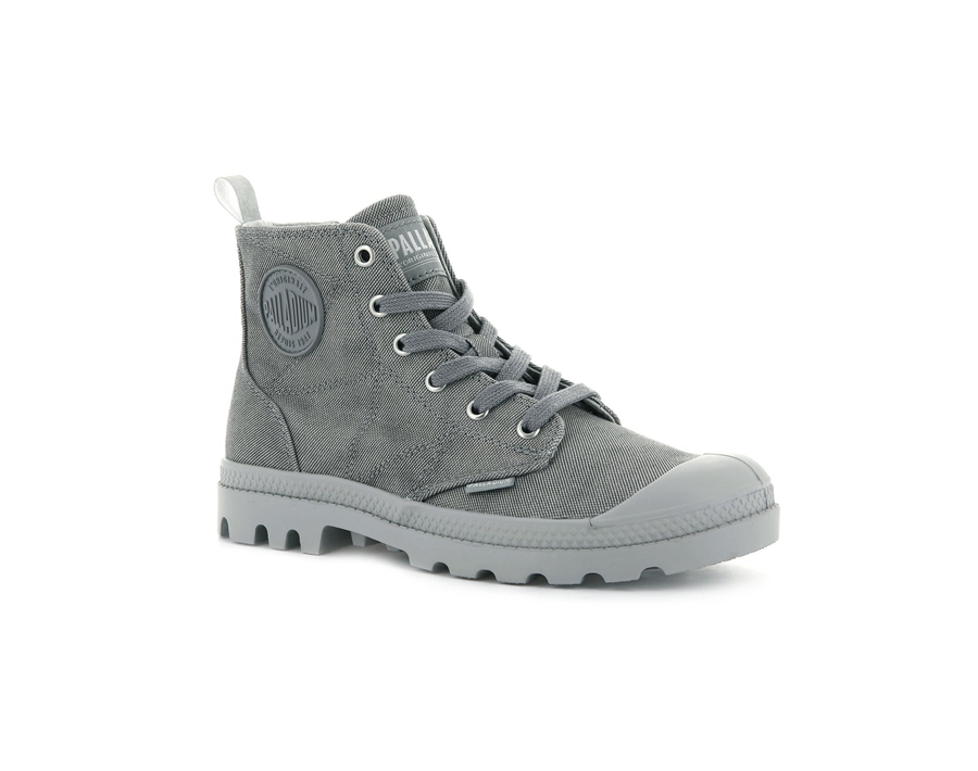 Palladium Pampa Zip Desertwash Koyu Gri | MRH954XN